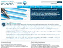 Tablet Screenshot of jewishdatabank.org